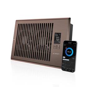 Ac-rbf6-b Ac Infinity Airtap T6 Bronze Register Booster Fan For 6 Inch X 10 Holes Improves