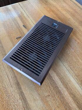 Acrbf62b Ac Infinity Airtap T6 Quiet Register Booster Fan Heating / Cooling 6 X 12 Inch Registers Brown