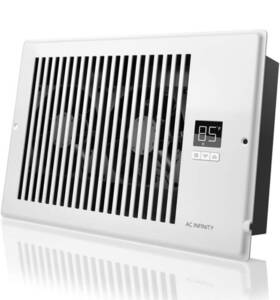 Ac-rbf62-w Ac Infinity Acrbf62w Airtap T6 Quiet Register Booster 10-speed Fan 6 Inch X 12