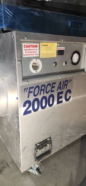 54191619ec Acsi Force Air 2000 Ec Blower Cfm 115v 1 Phase Aluminum Built-in Screen