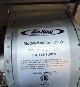 B900 Air King Ventilator Fan