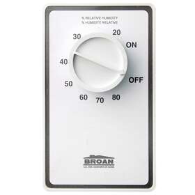 Dh100w Broan-nutone White Humidity Sensing Control Line Or Low Applications New