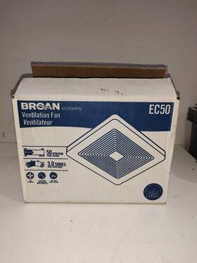 Ec50 Broan Qk60 Grille Upgrade White Ventilation Fan