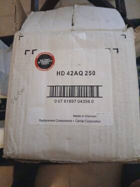 Hd42aq250 Carrier Factory Authorized Blower Motor Item 230v 1/3hp Variable Speed