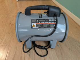 Central Machinery 354304542023 8 Inch Portable Ventilation Fan 1500 Cfm Gray Corded Electric