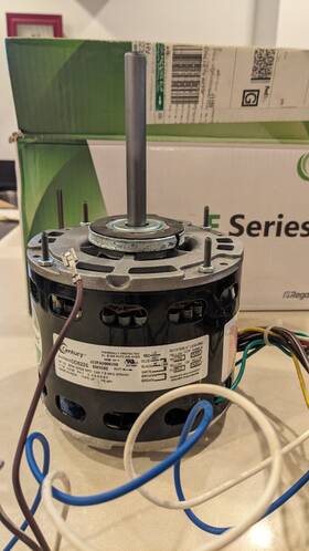 Em3585 Century Hvac Blower Motor # 1/3 Hp With Capacitor 7.5mfd .370-volt