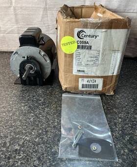 F48aa62a01 Century C059a 1/4 Hp Condensor Motor 115 Vac 1100 Rpm- Open Box Imperfect Read