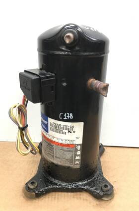 Zp41k3e-pfv-230 Copeland 3.5 Ton Scroll Compressor R410a 208/230v 1 Ph Used C178