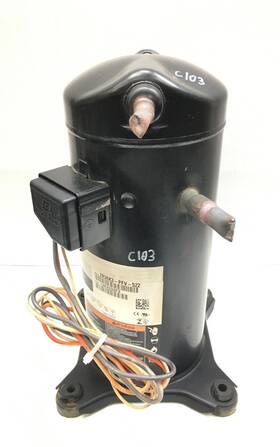 Zr36k3-pfv-522 Copeland 3 Ton Scroll Compressor 1 Ph 230 V R-22 Used #c103