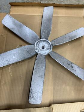 166156 Dayton 24 Inch Aluminum 6 Fan Wing Blade 2c830 See Pics