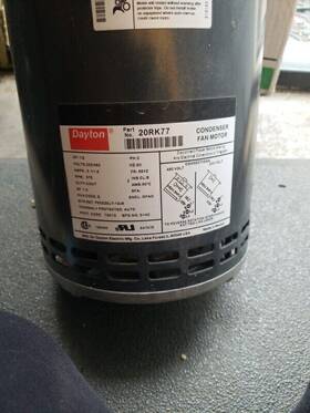 20rk77 Dayton Condenser Fan Motor 20rk77 Dayton Condenser Fan Motor