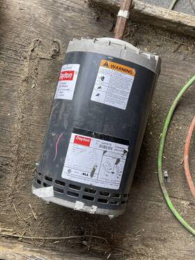 24pr76 Dayton Condenser Fan Motor 1/2 Hp 575 Rpm 60 Hz