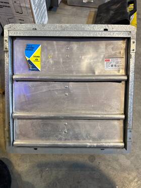 2c710b Dayton 12 Inch Shutter-mounted Exhaust Fan