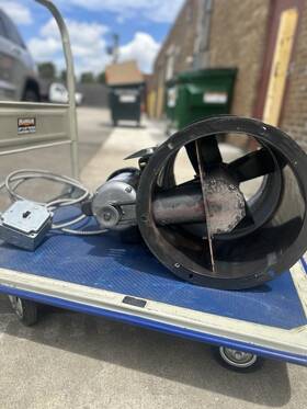 3c219e Dayton 12 Inch Tubeaxial Fan With Industrial Motor