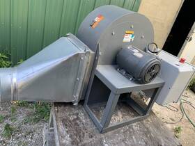 4c121 Dayton 3 Phase 2 H.p. Blower 13 1/2 Inch Wheel Direct Drive 1 725 Rpm