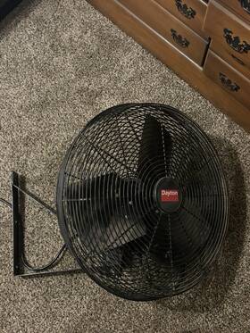 6ale7 Dayton 18 In Light-duty Industrial Fan - Black