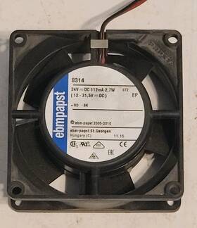 8314 Ebmpapst 24v Cooling Fan- Free Shipping