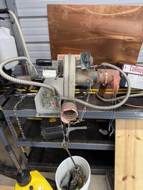 C63cxfme-4144 Emerson Used Radiant Heat Blower Fan Motor. 1/3 Hp Model #