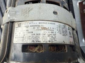 Ka55hxdgf-281 Emerson Furnace Blower Motor 1/4hp 1040rpm 4 Speed. 115v