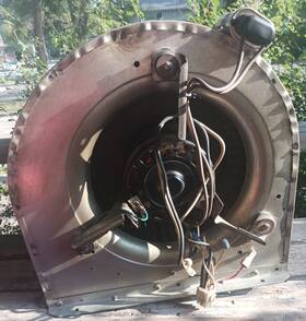 Sgat095adc Evcon Dgat095adc Hvac Squirrel Cage Blower Fan With 1/4 Hp Motor Phase 1 115v