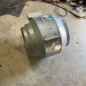 Fkd16xl Fantech Fkd16 Steel 16 Inch D 18.8 H 19.8 W Inline Duct Fan 6xz78