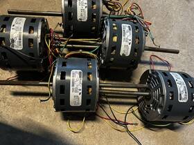 7126-5194 Fasco Electic Motor Rpm1100 Dual Shaft 1/6hp