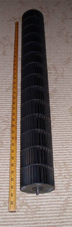 As107l52fgl Fujitsu Indoor Hvac Blower Wheel 34 X 4.5 In 1111085 H16 Used