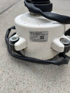 Mfe-45vvt Fujitsu Mfe45rom Fan Motor 100w