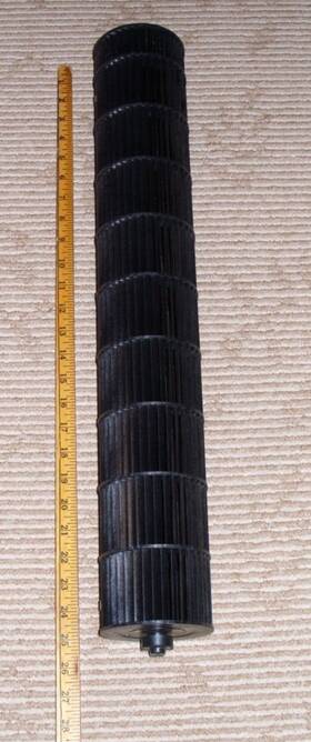 11120525r2 Fujitsu San-gf20 Indoor Blower Wheel 25 X 4 In Used With Rubber Cap