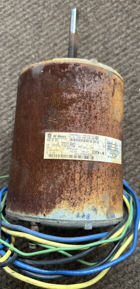 5k39ufl701as Ge Carrier Hd46gk230 Condenser Fan Motor 1hp 208/230v 3ph 1115rpm
