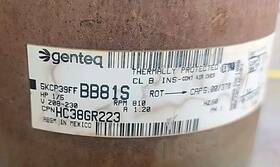 5kcp39ffbb81s Ge Motor 1/5hp 208/230 V 810 Rpm 1ph 60hz Used Hc38gr223 4b 95