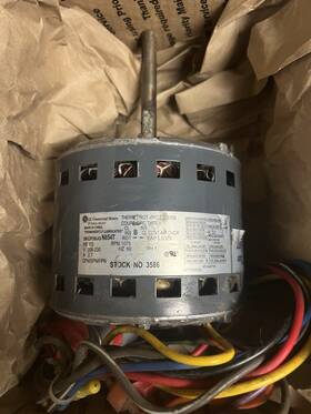 5kcp39jgn654t Ge Blower Motor 1/3 Hp 208-230v 1 Ph 1075 Rpm 3 Speed
