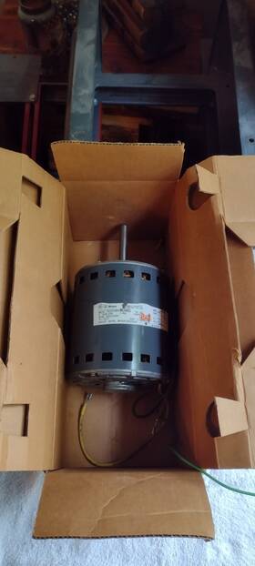 5kcp39pfm348s Ge Condenser Fan Motor 1/3 Hp 850/2spd 3.5 Amps Hc41se245a With Box