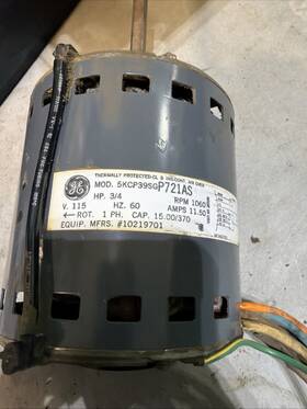 5kcp39sgp721as Ge 3/4 Hp Furnace Blower Motor