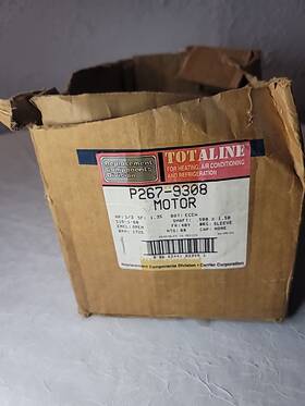 5kh32hn5641t Ge Carrier P267-9308 Motor 1/3hp 115v Motor#-