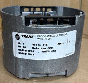 D340316p14 Ge Cb03 Ecm Ccw 1hp 115v 11a Oem Trane Moto 433 Checked