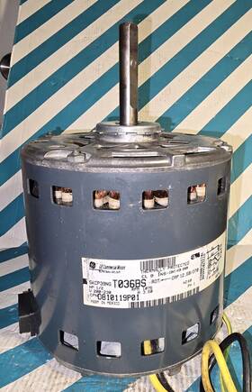 5kcp39ngt036bs Ge D810119p01 Blower Motor 1/2hp 200/230v 1075rpm 60 Hz.tested