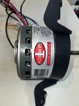 Gte25-3sp1 Gemtech Evaporator Blower Motor 1/4 Hp 3-speed 115v 1075rpm