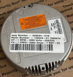 Genteq 14s544-01 Ecm Module 1hp Ccw 208-230v Programmed Only For Water Furnace Motor #14s544-01