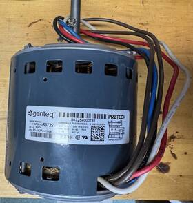 43132-031 Genteq Lennox/iceco Blower Motor 1/2 Hp 1080 Rpm E24fa 6 Wires