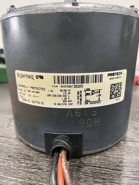 5kcp39kfz632s Genteq Hvac Motor Model 1/5hp 820rpm 220-240v 1.2a