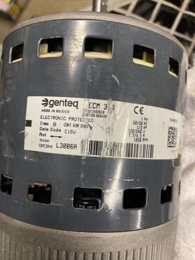 5sme39hxl011a Genteq Blower Motor Only 1/2hp 1050 Rpm 115v Used #me521