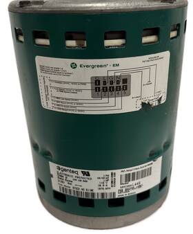 115v-1hp-rpm1075 Genteq 5smed39sxl445 Evergreen Blower Motor