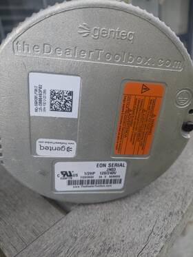 D806463p02 Genteq Air Conditioner Variable Speed Blower Motor Model 5sga39fl. 1/2 Hp