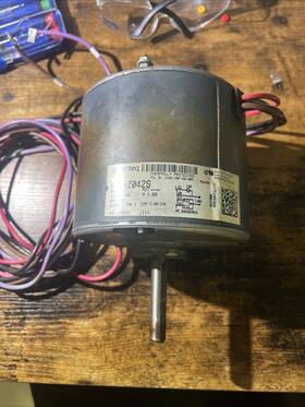 Z042s Genteq Motor 1/6 Hp 1 Ph 60 Hz 208-230 V 825 Rmp Thermally Protected