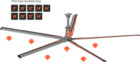 Gfy-z-16-230-460v Go Fan Yourself Foot Hvls Ceiling