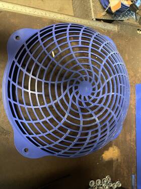 37000701 Heatcraft Fan Guard Genuine Oem Cover Plastic 12 Inch Blue Walk In Cooler Blower