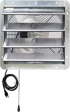 Ilg8sf16v-t Iliving Ilg8sf16vt Wall-mount Shutter Exhaust Fan 16 Inch - Variable Speed Silver