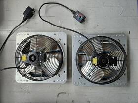 Ipower 810000177875 12-inch Variable Shutter Exhaust Fan With Speed Controller And Power Cord Kits