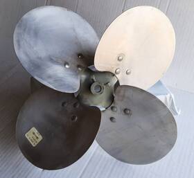 600666-01 Lau 14 Inch 4 Blade 38 Degree Condenser Fan Cw From 1/2 Hub Side
